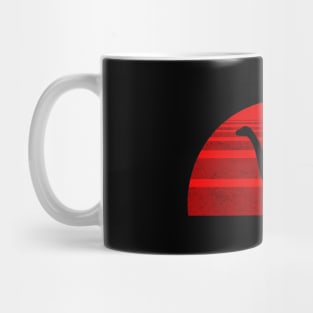 Dino Sunset (red) Mug